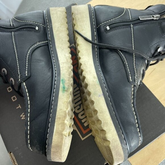 Harley-Davidson Men's Beau 7.5 Inch Wedge Boot Motorcycle, Black, 8.5 S095 - Picture 9 of 12